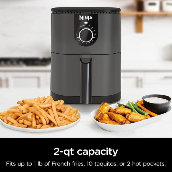 Ninja Mini Air Fryer, 2 Quarts, Compact, Nonstick, with Quick Set Timer, Grey​​ - Picture 8 of 8
